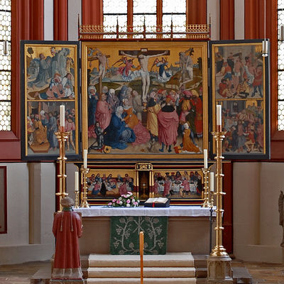 Bild vergrößern: Altarraum in der Kilianskirche