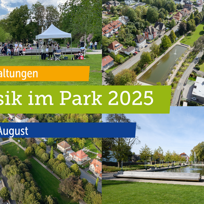 Bild vergrößern: Musik im Park 2025 Startseite