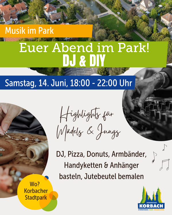 Bild vergrößern: Flyer Musik im Park 14.06.2025