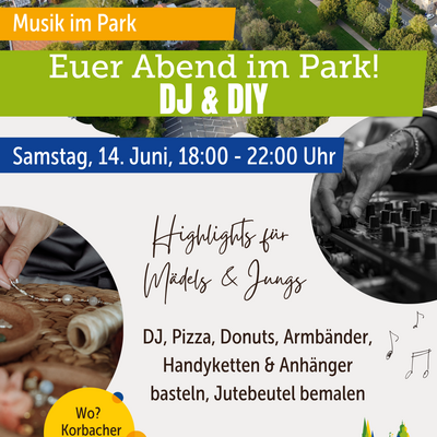 Flyer Musik im Park 14.06.2025