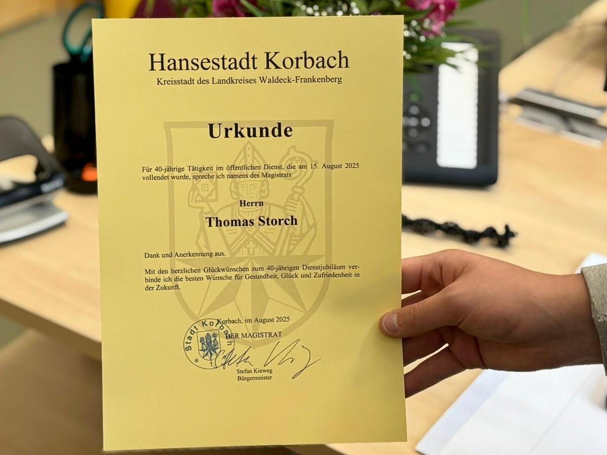 40 Jahre im Dienst der Hansestadt Korbach