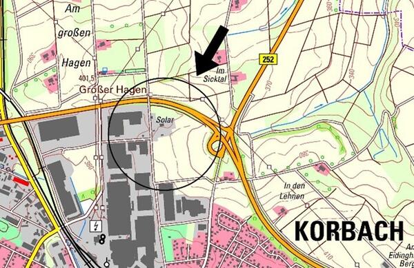 Bild vergrößern: Übersichtsplan zur Lage der Bauleitpläne (ohne Maßstab)