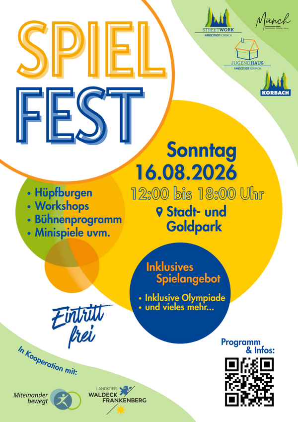 Bild vergr&ouml;&szlig;ern: Plakat Spielfest 2026