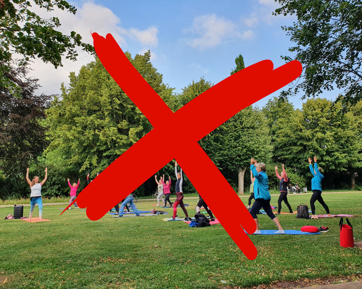Ausfall Sport im Stadtpark