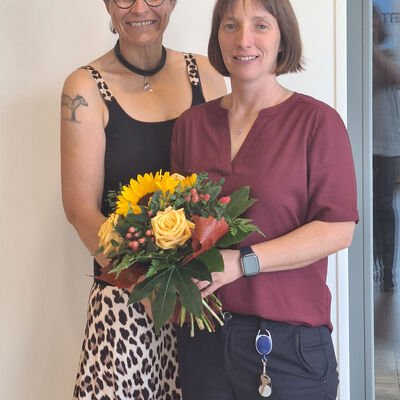 Personalratsvorsitzende Mirjam Gerstengarbe und Sandra Schlenke