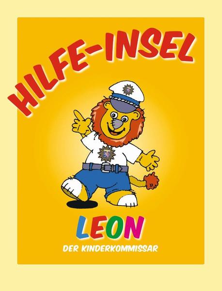 Bild vergrößern: Das Bild zeigt den Löwen LEON den Kinderkommissar. Symbol für Hilfe-Inseln.